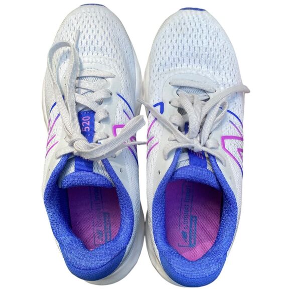 New Balance 520v8 W520EP8 White Blue Lace Up Running Shoes Womens Size 7.5 - Picture 8 of 11